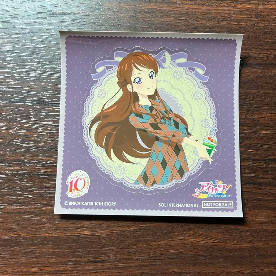 アイカツ 紫吹蘭 ステッカー アイカツ！ ホログラムステッカー 紫吹 蘭 アイドル アニメ